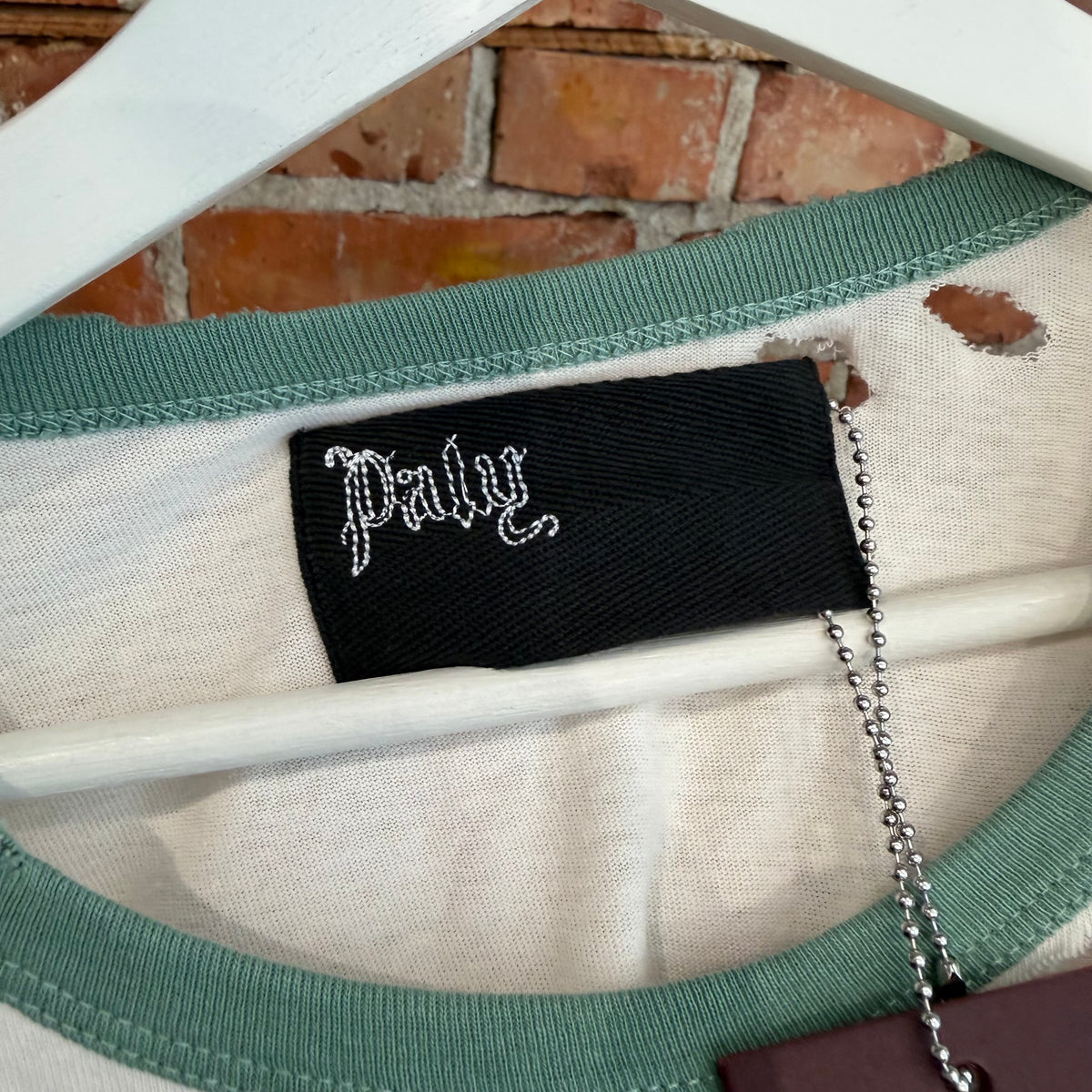 PALY HOLLYWOOD SS26 BACK TO LIFE RINGER TEE ‘CREAM’
