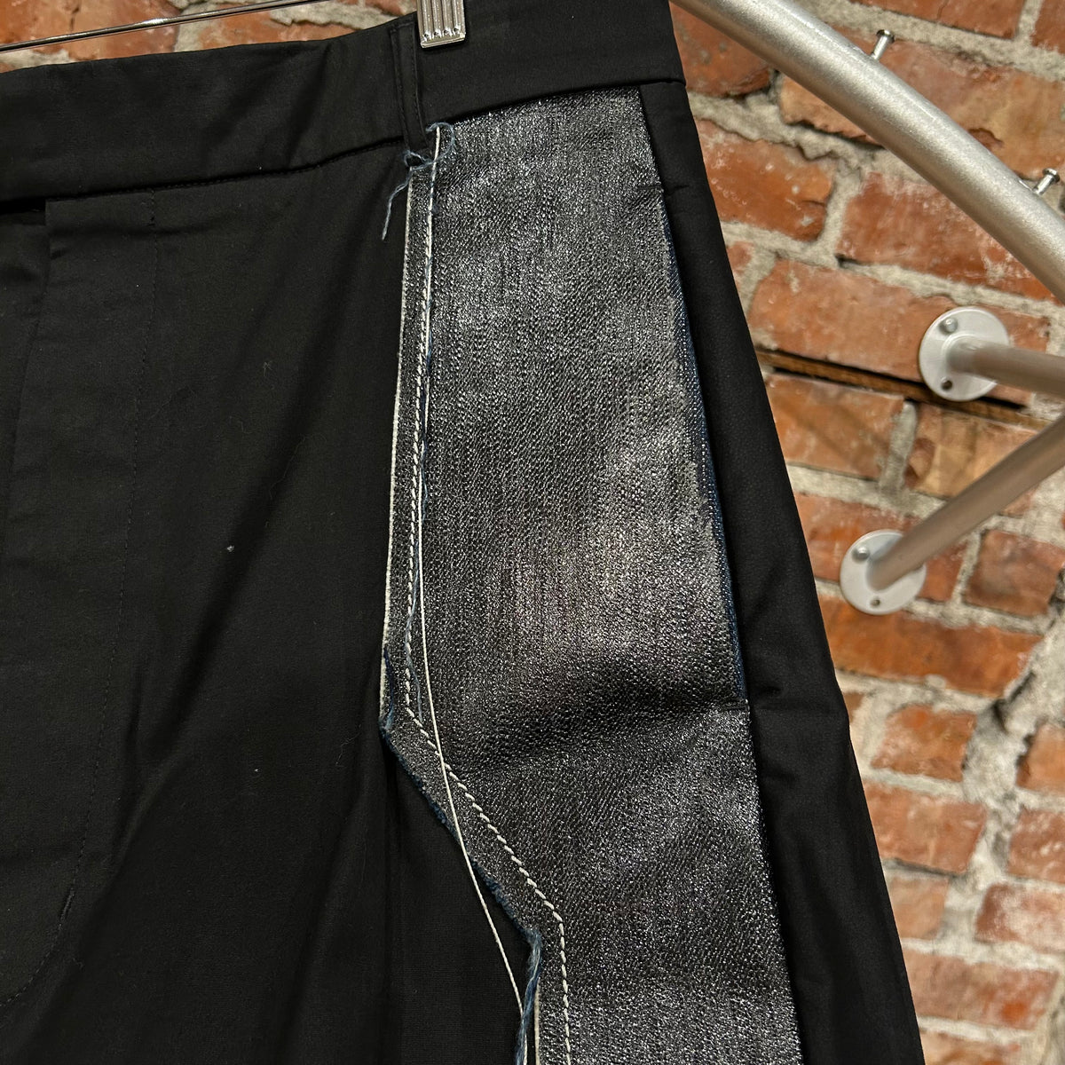 RICK OWENS SS19 BABEL PATCHED KARLOFF PANTS ‘BLACK’