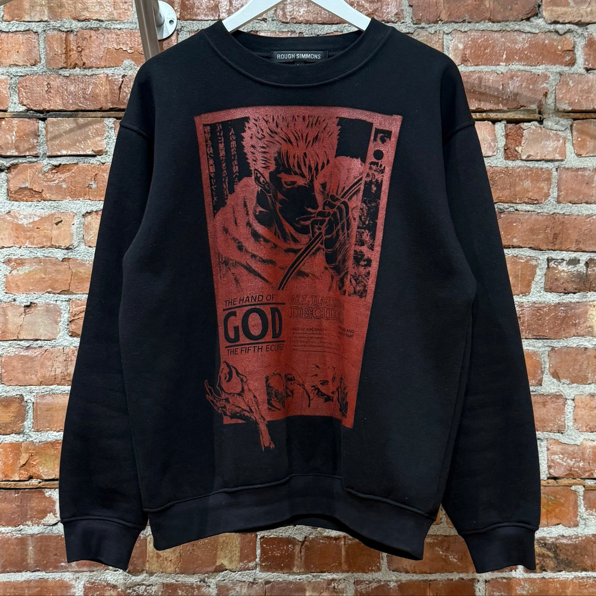 ROUGH SIMMONS BERSERK CREWNECK ‘BLACK/RED’