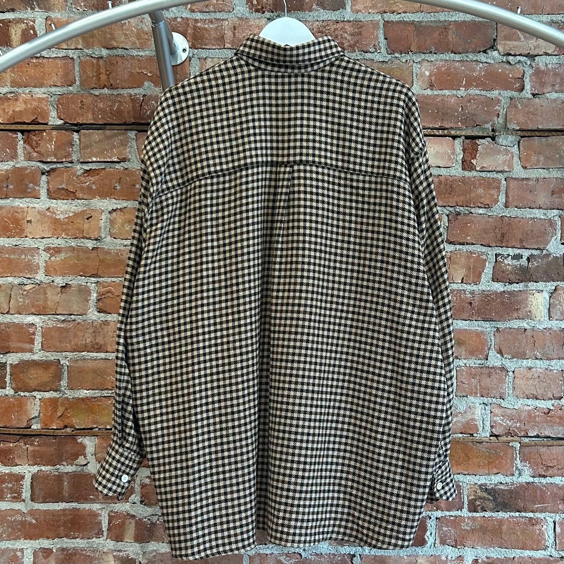 OUR LEGACY OVERSIZED CHECK FLANNEL ‘BROWN’