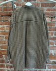 OUR LEGACY OVERSIZED CHECK FLANNEL ‘BROWN’