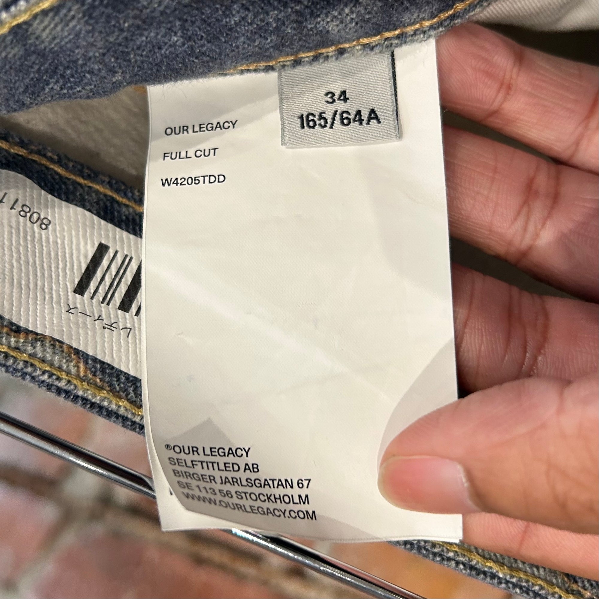 OUR LEGACY FULL CUT TROMPE DIGITAL DENIM ‘LIGHT WASH’