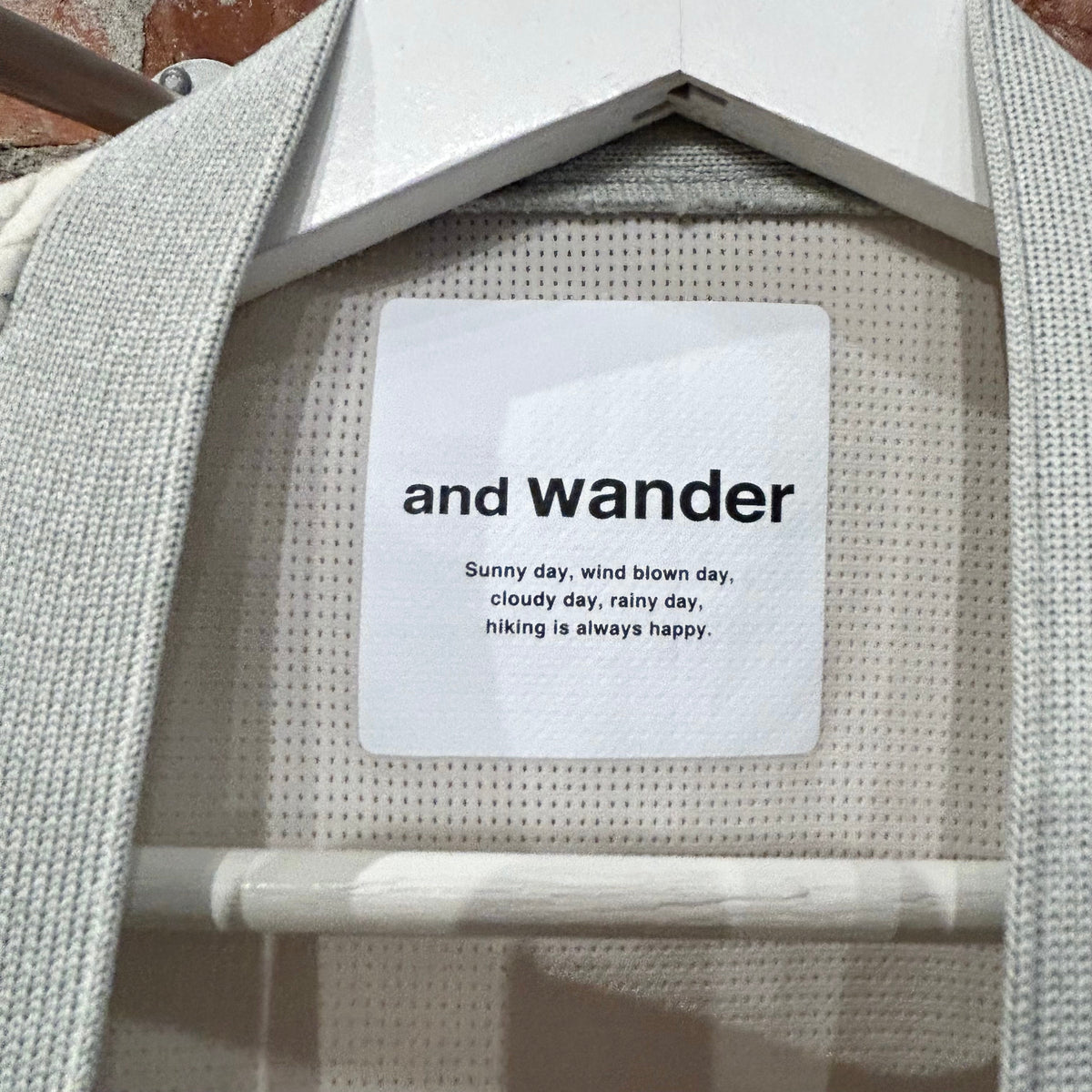 AND WANDER CARDIGAN SHELL JACKET ‘CREAM’