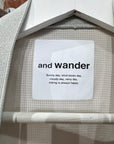 AND WANDER CARDIGAN SHELL JACKET ‘CREAM’