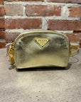 PRADA SAFFIANO LEATHER LUXE MINI BAG ‘GOLD’