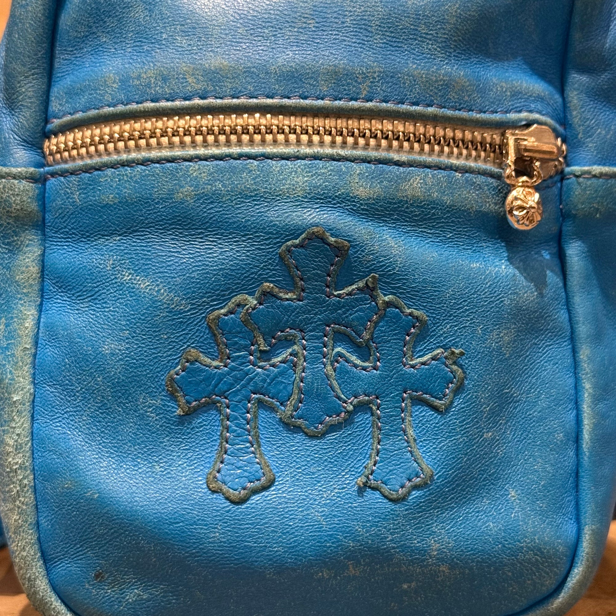 CHROME HEARTS TAKA MINI LEATHER BAG ‘BLUE’