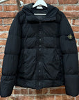 STONE ISLAND GARMENT DYED CRINKLE PUFFER ‘BLACK’