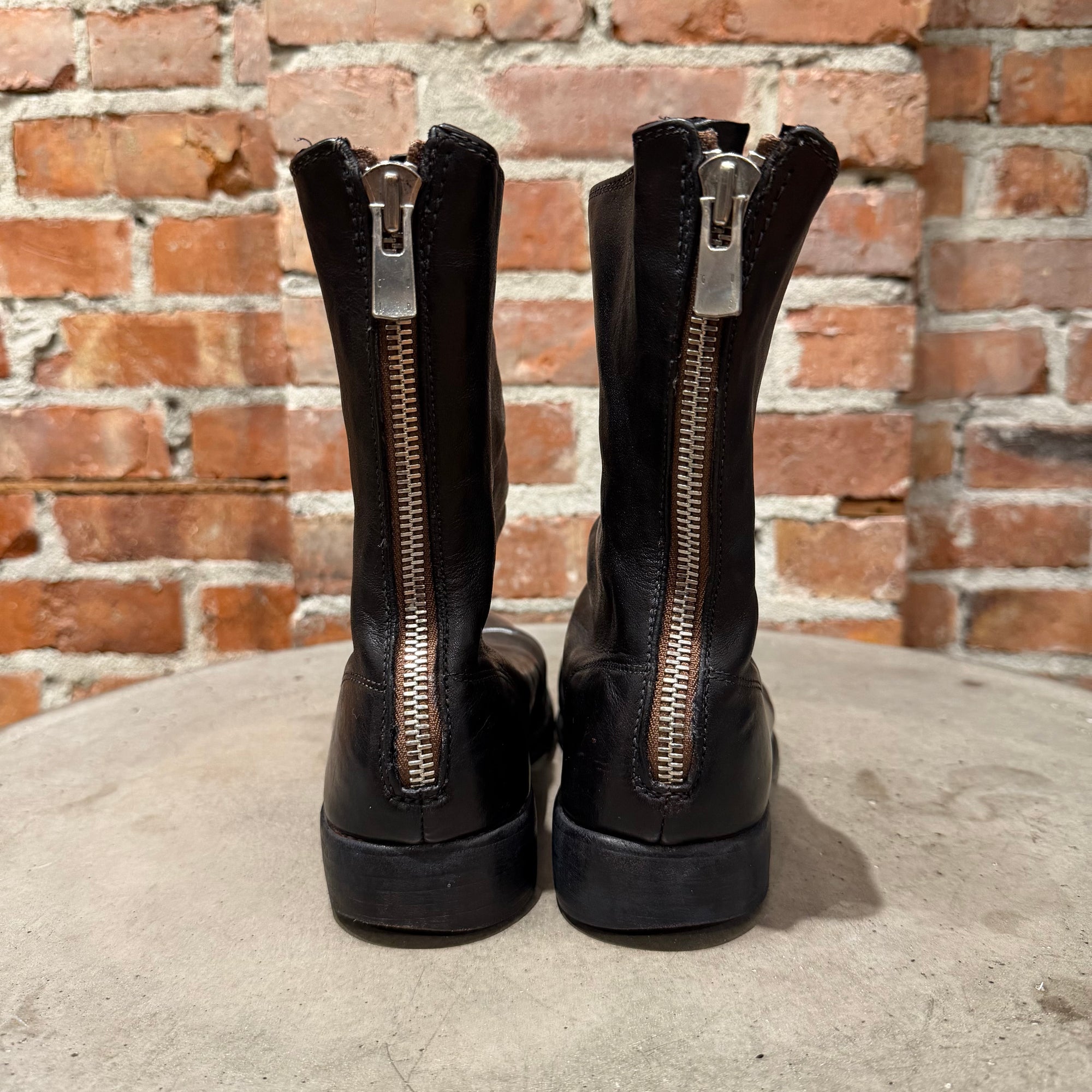 GUIDI 988 HORSE LEATHER BACKZIP BOOTS ‘BLACK’