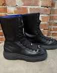 BURBERRY RANGER LEATHER COMBAT BOOTS ‘BLACK’