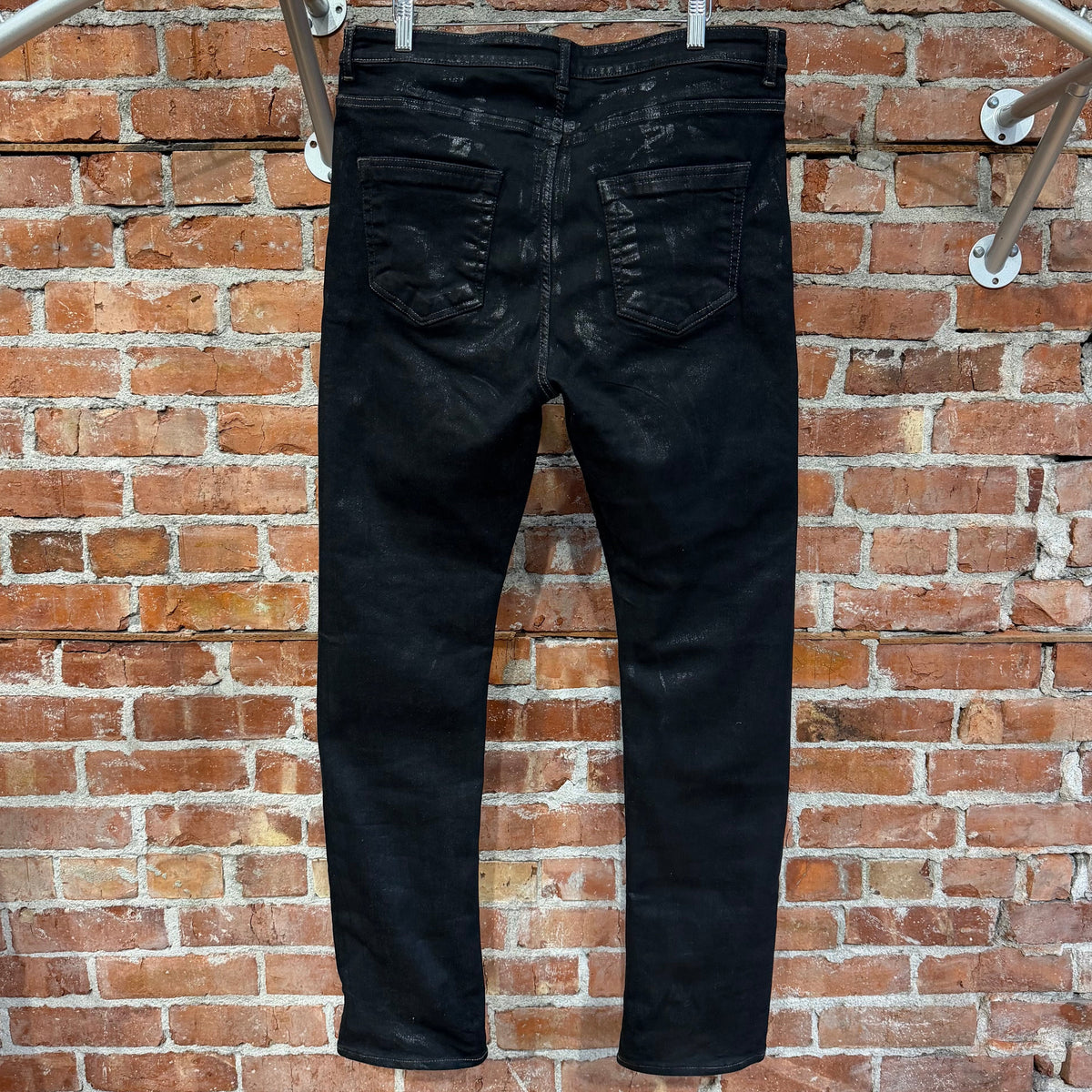 RICK OWENS FW21 GETHSEMANE DRKSHDW WAXED DETROIT DENIM ‘BLACK’