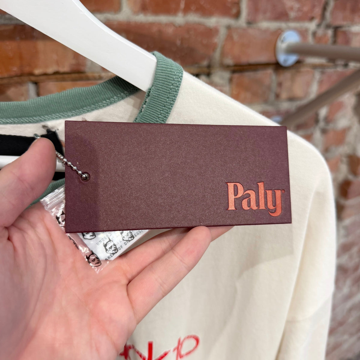 PALY HOLLYWOOD SS26 BACK TO LIFE RINGER TEE ‘CREAM’