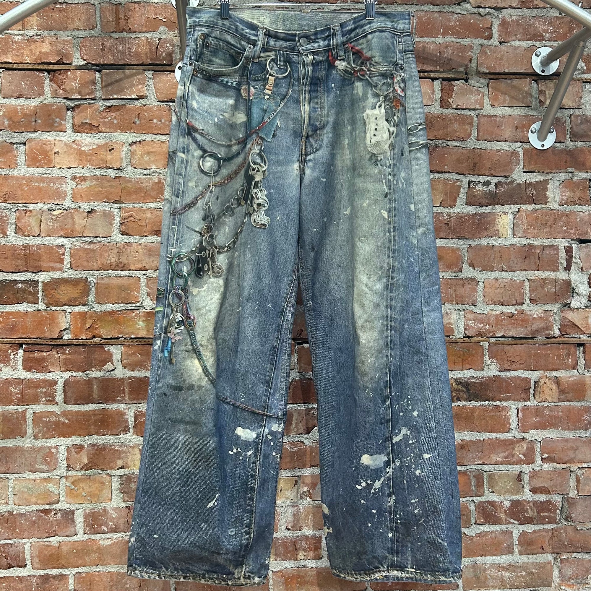 ACNE STUDIOS 1981 TROMPE LOOSE FIT CHAIN DENIM ‘BLUE’