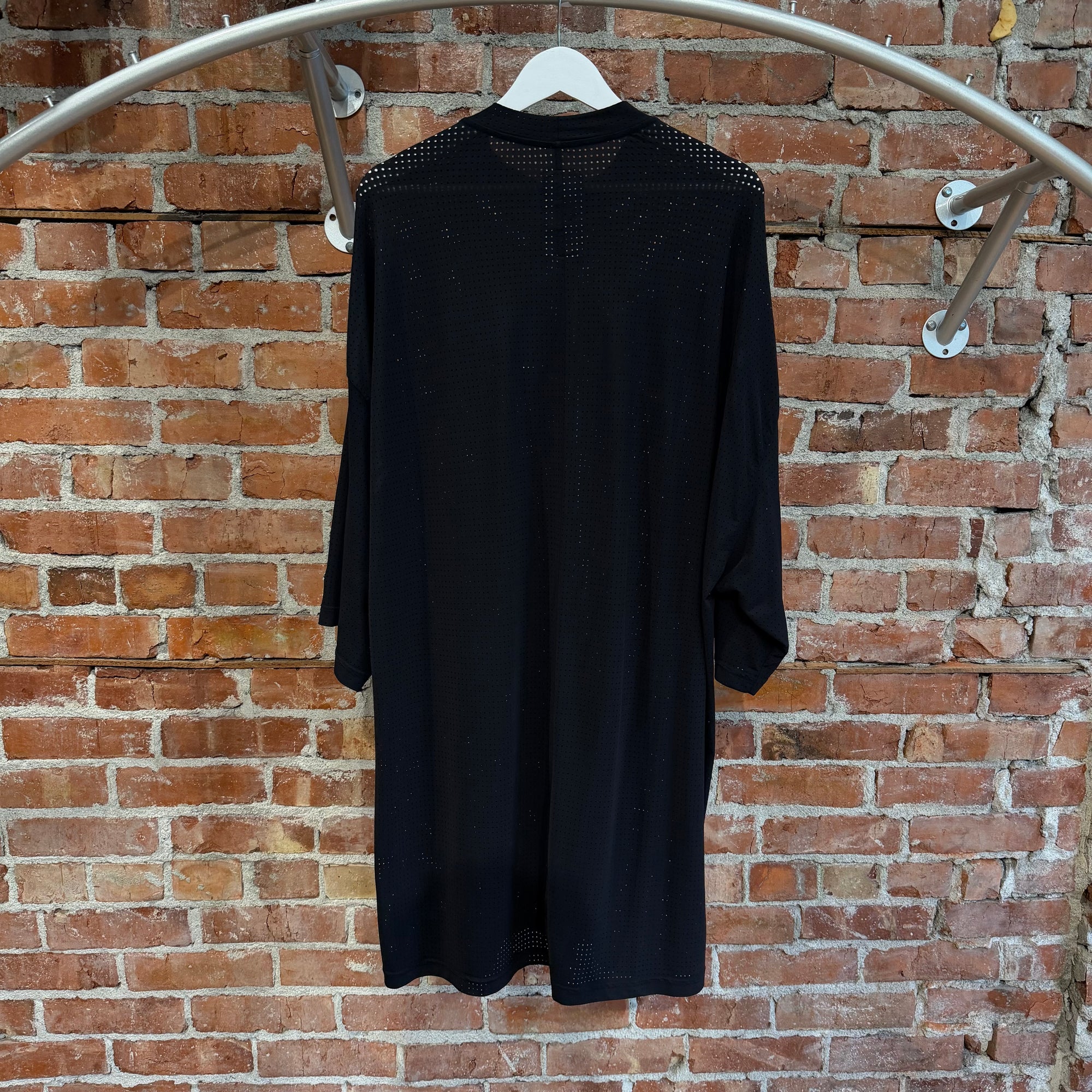 RICK OWENS DRKSHDW x CHAMPION MESH JERSEY TEE ‘BLACK’