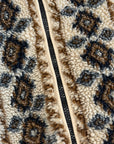 STUSSY LIMA JACQUARD SHERPA JACKET ‘CREAM/BROWN’
