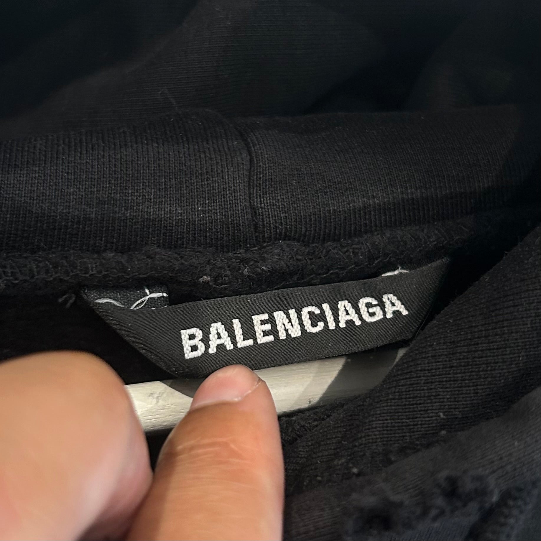 BALENCIAGA SS20 FREEMASON SOCIETY HOODIE ‘BLACK’