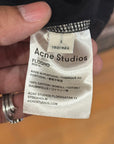 ACNE STUDIOS SCRIPT LOGO COLLAR CREWNECK ‘BLACK’