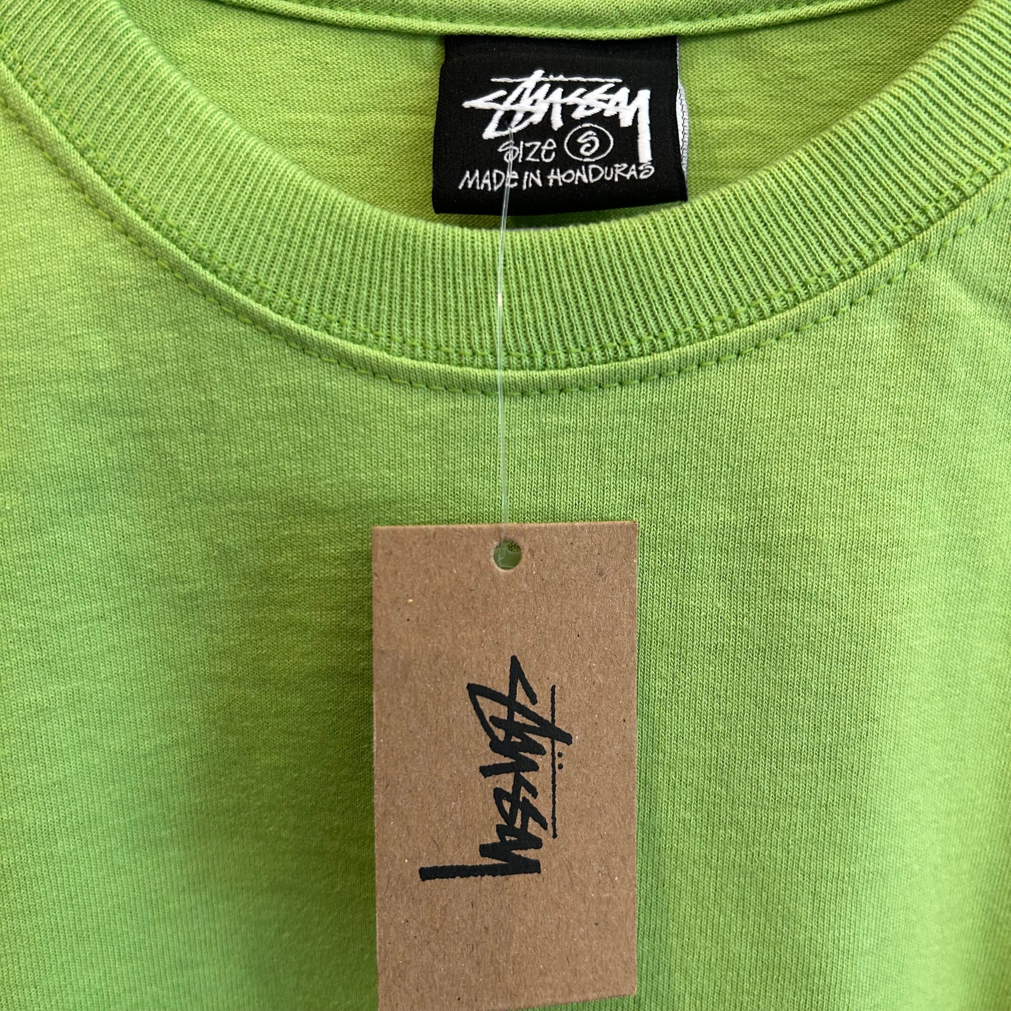 STUSSY CLASSIC LOGO TEE ‘NEON GREEN’