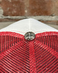 CHROME HEARTS MULTICOLOR  CEMETERY TRUCKER HAT ‘WHITE/RED’