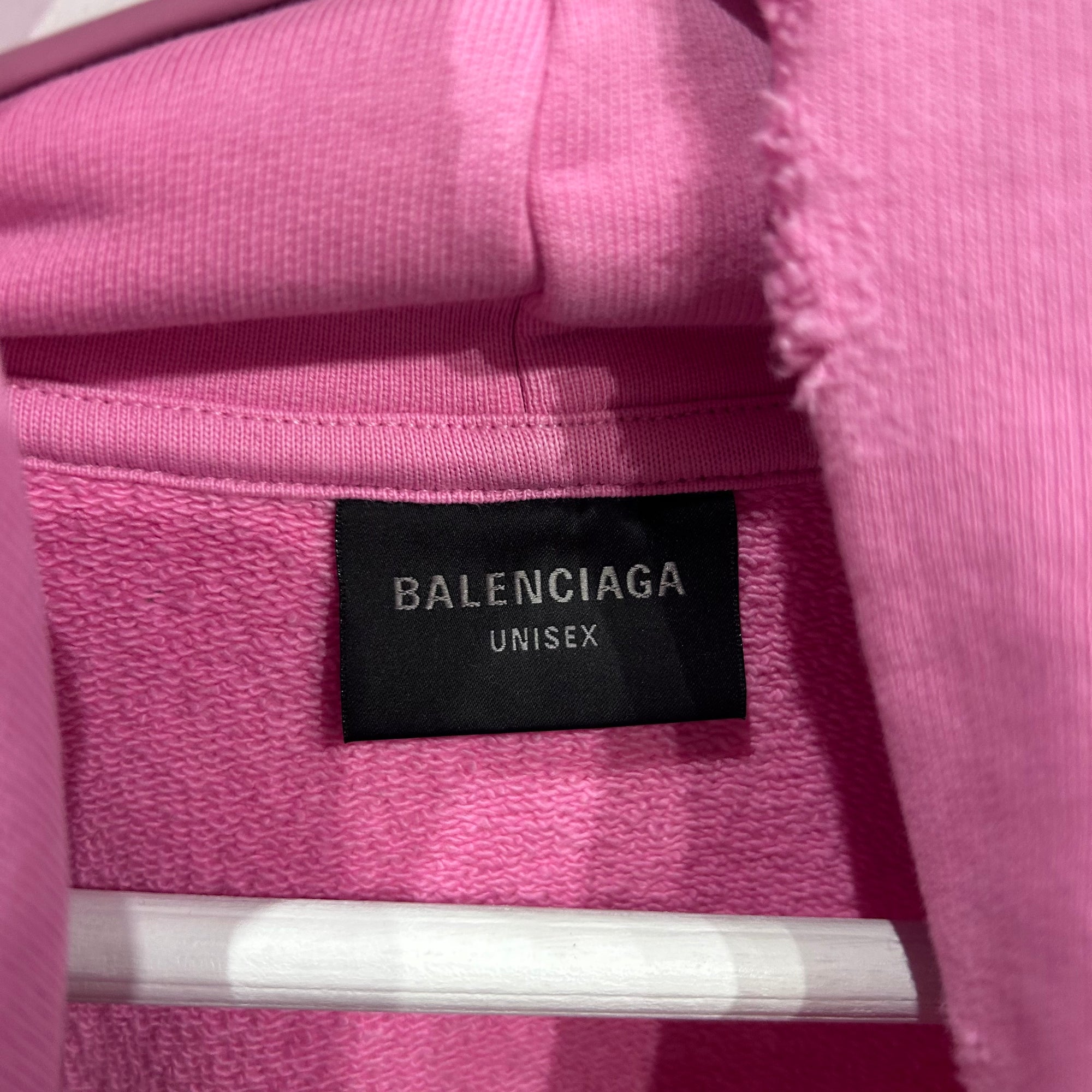 BALENCIAGA FW23 NO LOGO HOODIE ‘PINK’