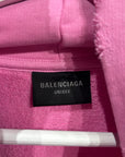 BALENCIAGA FW23 NO LOGO HOODIE ‘PINK’