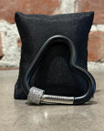 BALENCIAGA LOCKING LOVE HEART CARABINER ‘BLACK’