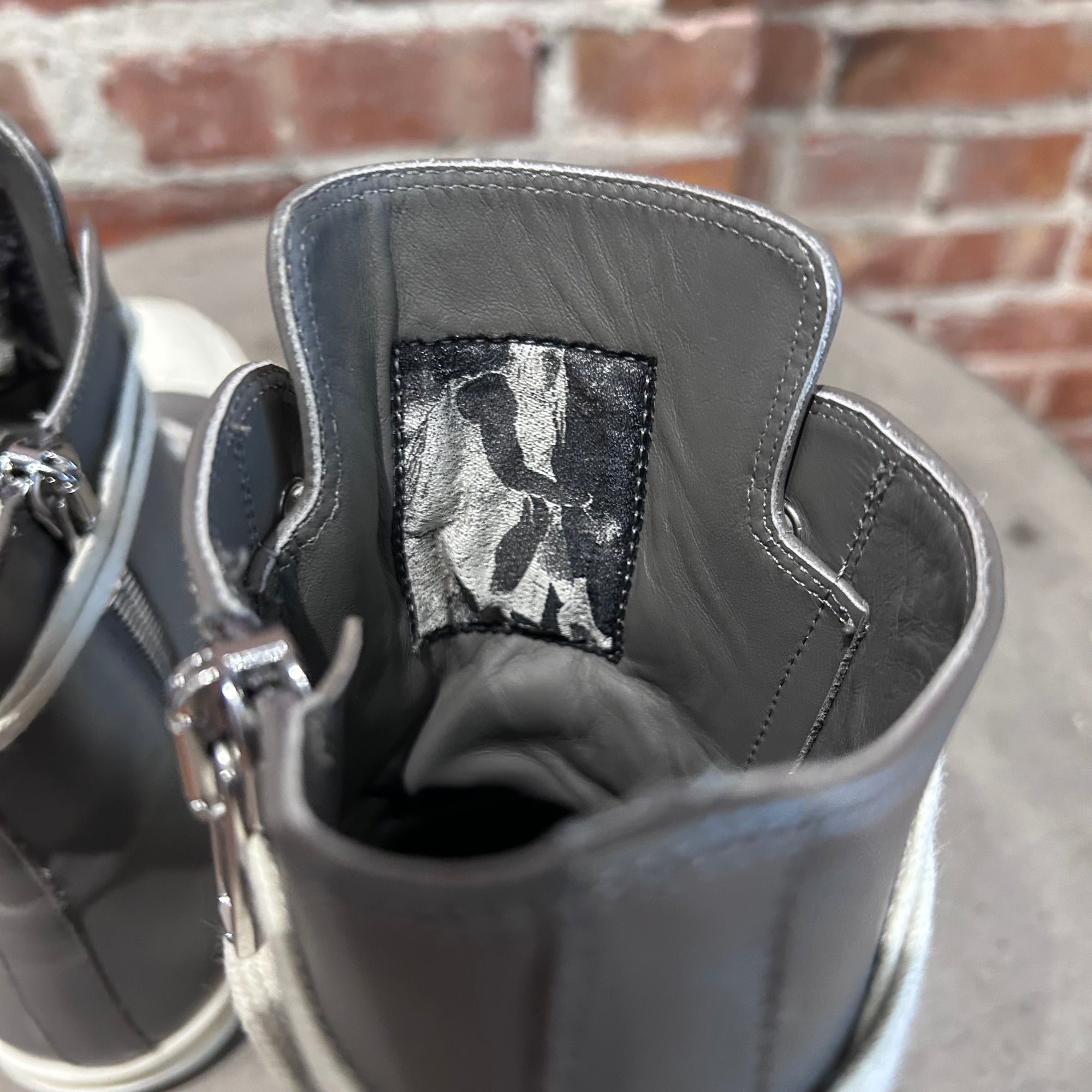 RICK OWENS MAINLINE RAMONES HIGH ‘GREY’