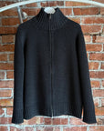 GUCCI TOM FORD CASHMERE FULL ZIP KNIT SWEATER ‘NAVY’