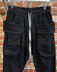 RICK OWENS FW23 LUXOR DRKSDHW RIG CREATCH CARGOS ‘BLACK’