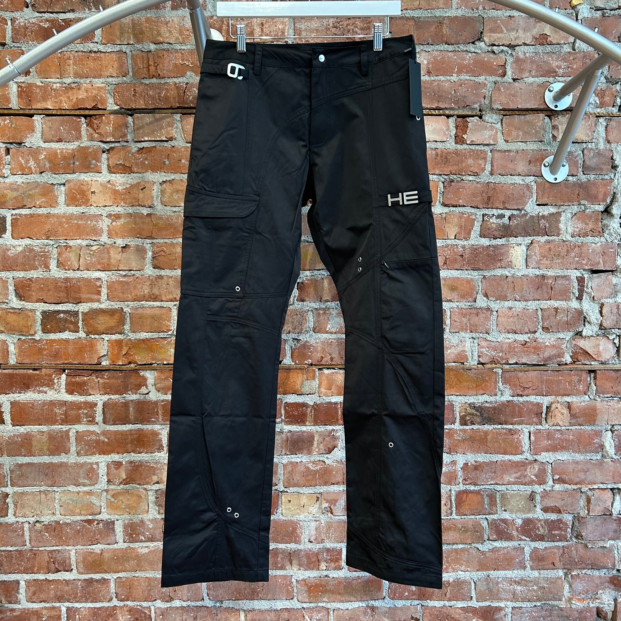 HELIOT EMIL FW19 CARGO TWILL UTILITY PANTS ‘BLACK’
