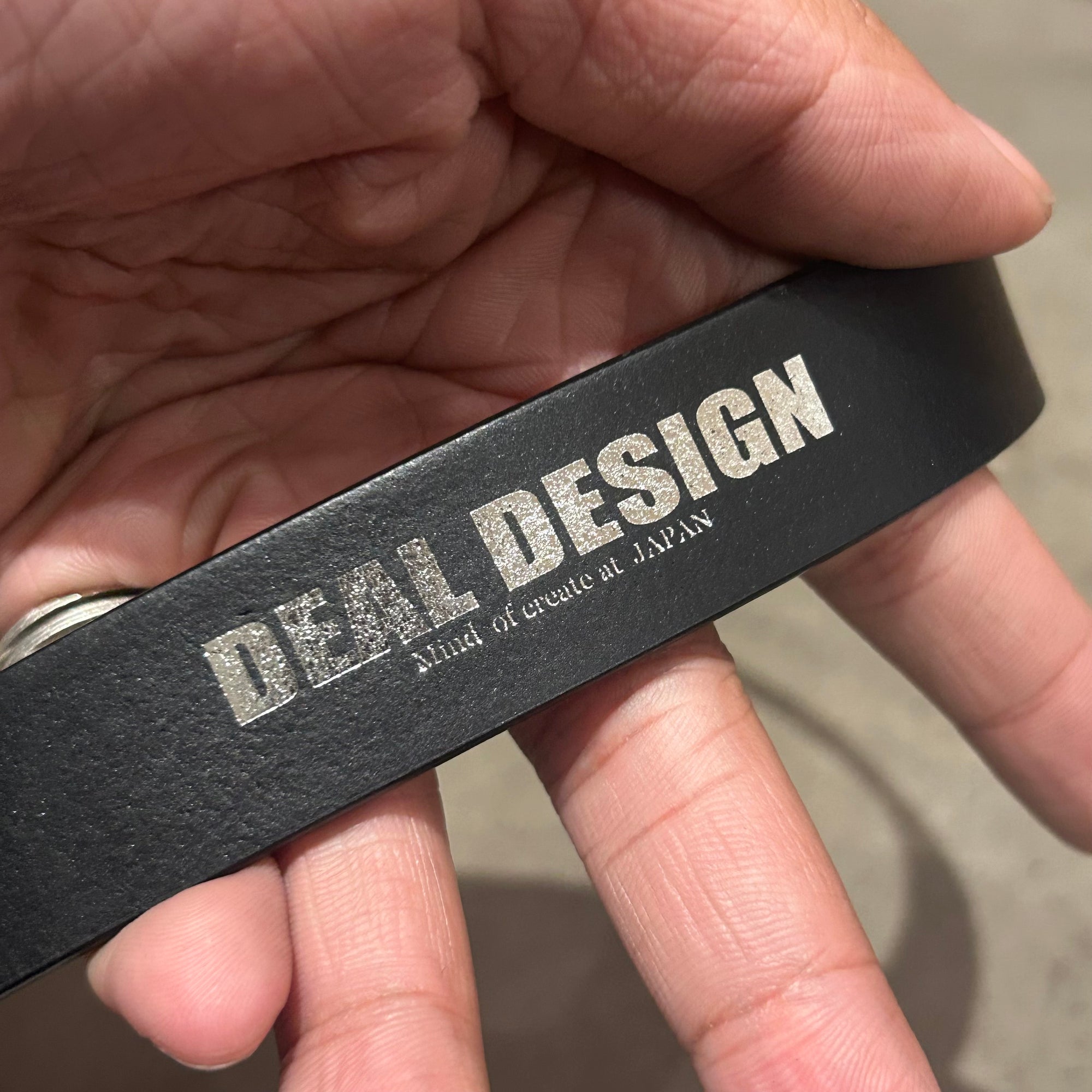 DEAL DESIGN 3-PIECE KING GATE BELT ‘BLACK/SILVER’