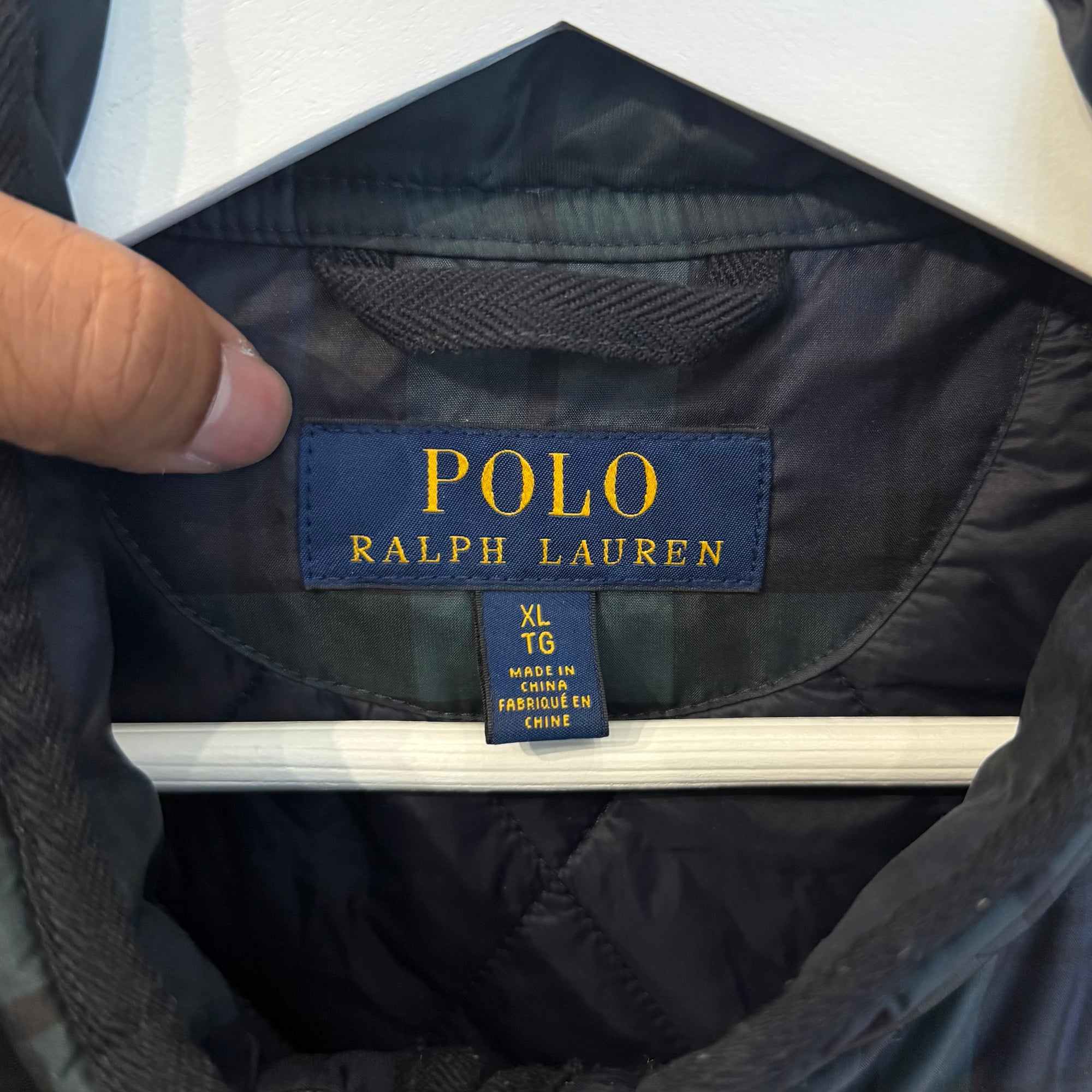 POLO RALPH LAUREN PLAID QUILTED VEST ‘MULTI’