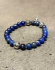 CHROME HEARTS DAGGER CHARM BEADED 3-BALL BRACELET BRACELET ‘BLUE’