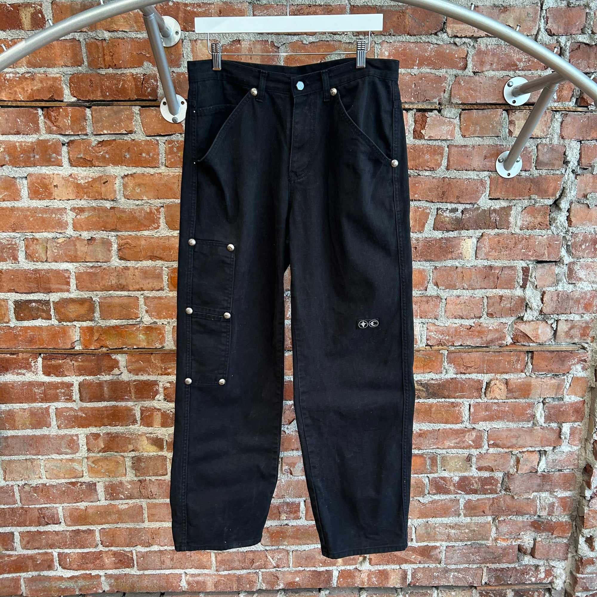 THUG CLUB AW24 STUDDED CARPENTER PANTS ‘BLACK’
