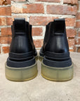 BOTTEGA VENETA TIRE LUG BOOTS ‘BLACK/TRANSLUCENT’
