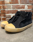 RICK OWENS MAINLINE BLISTERED LEATHER ISLAND DUNKS ‘BLACK’