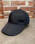 PRADA RE-NYLON BADGE BASEBALL CAP ‘BLACK’