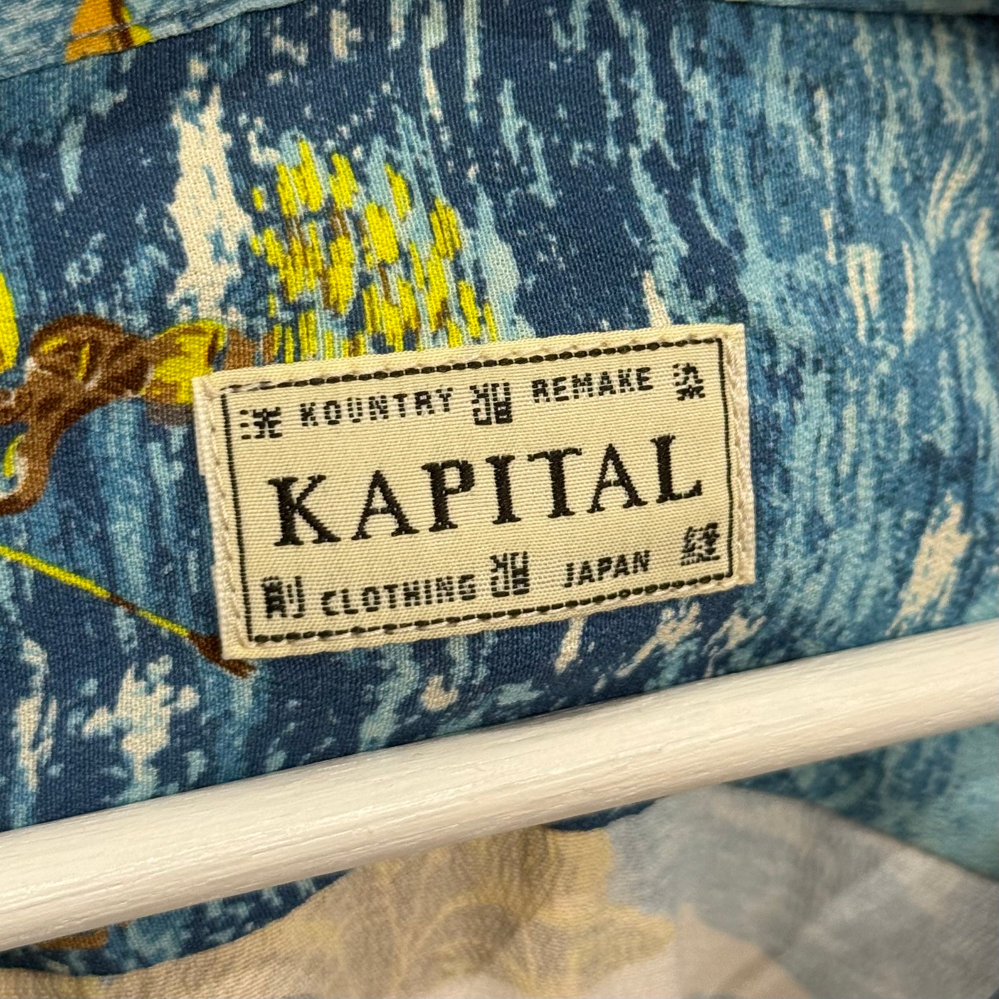 KAPITAL KAMEKAMEHA BONES ALOHA SHIRT ‘MULTI’