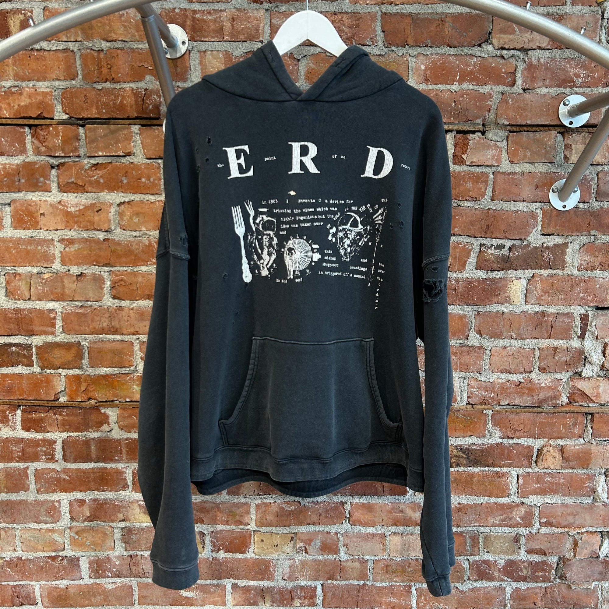 ENFANTS RICHES DEPRIMES FW25 MY ROLE IN THE WAR HOODIE ‘BLACK’