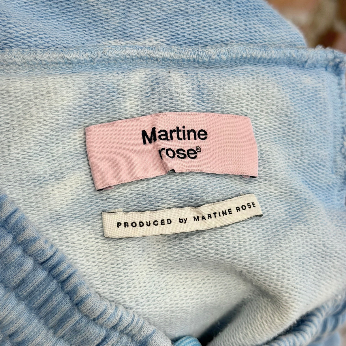 MARTINE ROSE BARAMBO SHORTS ‘BLUE’