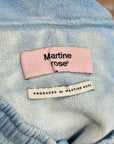 MARTINE ROSE BARAMBO SHORTS ‘BLUE’