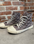 BALENCIAGA PARIS MONOGRAM HIGH TOP SNEAKERS ‘BROWN’