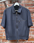 DIOR 2020 RUNWAY SHORT SLEEVE ZIP JACKET ‘NAVY’