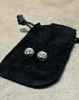 CHROME HEARTS CROSS BALL EARRINGS ‘SILVER’