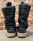 RICK OWENS LEATHER CARGO GEOBASKETS ‘BLACK’