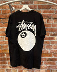 STUSSY 8 BALL TEE ‘BLACK’