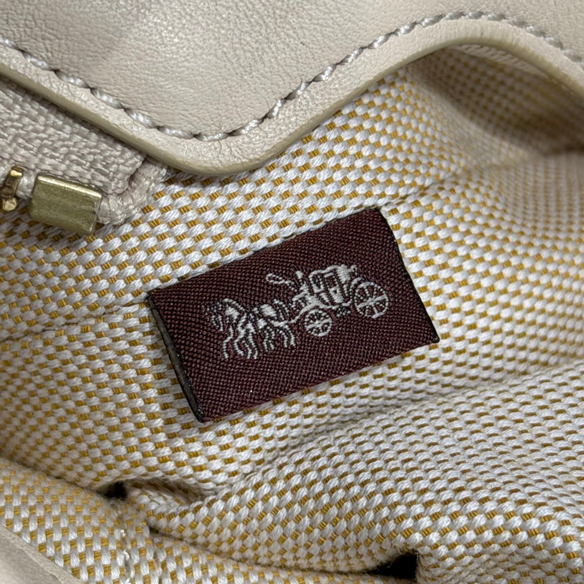 COACH BEA 2-BLOCK SHOULDER TOTE BAG ‘CREAM’