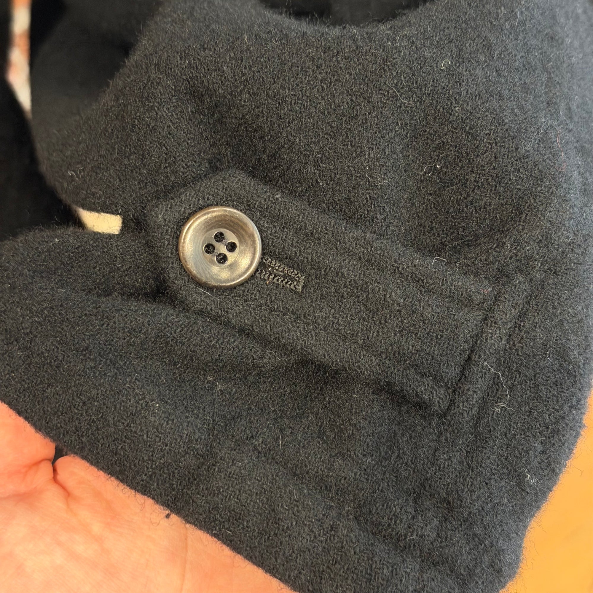 UNDERCOVER FW23 FELTED WOOL MANDARIN JACKET ‘BLACK’