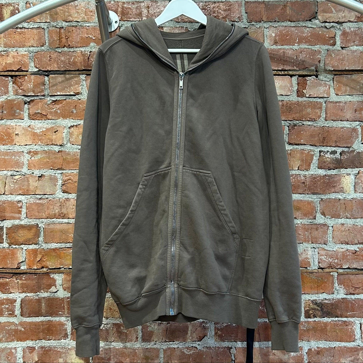 RICK OWENS FW24 PORTERVILLE DRKSDHW GIMP HOODIE ‘DUST’