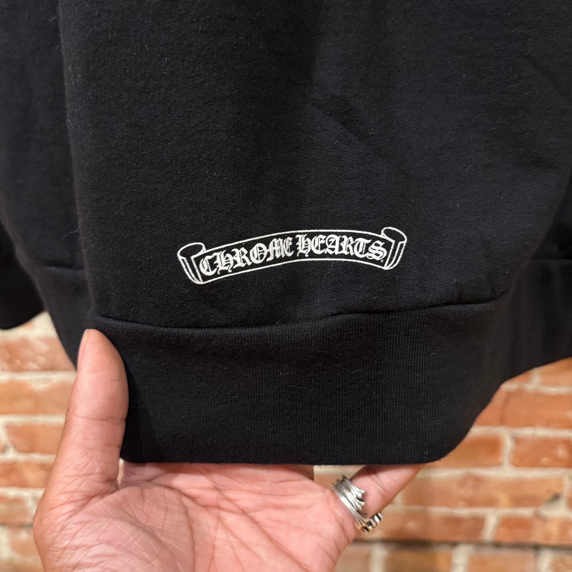 CHROME HEARTS FLORAL GRADIENT PRINT HOODIE ‘BLACK’