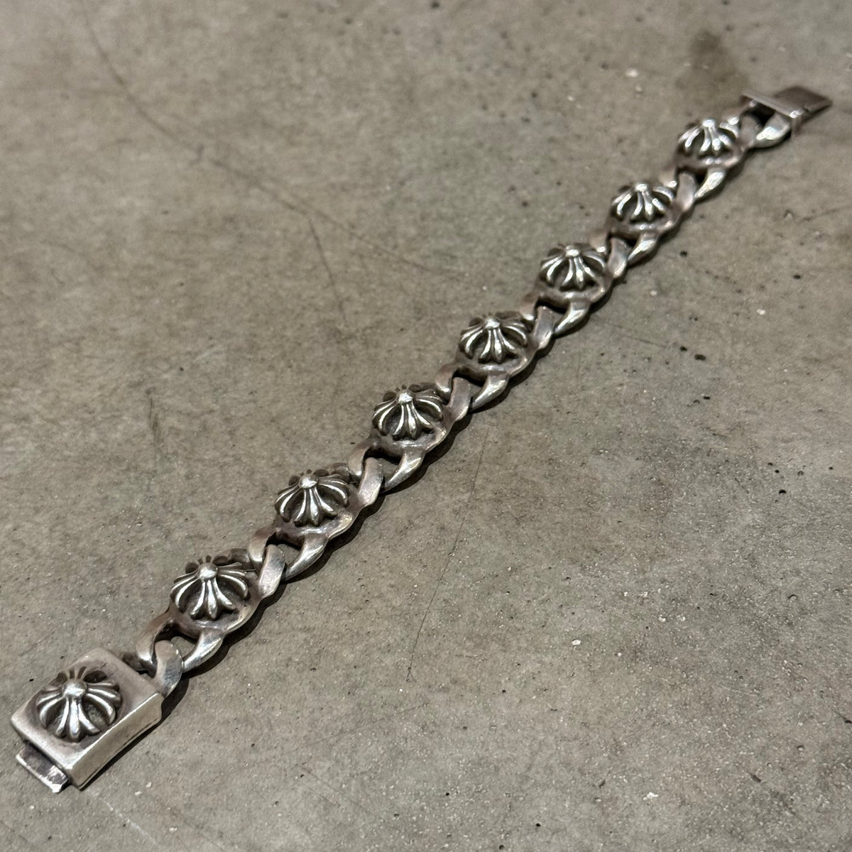 CHROME HEARTS PLUS CROSS LINK BRACELET ‘SILVER’